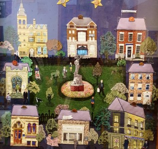 Image of Money panel from Leeds Tapestry 2000